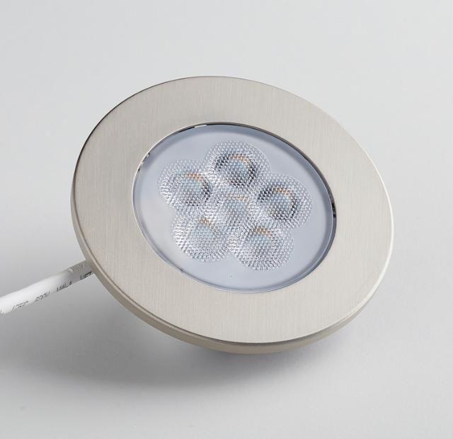 ID-LED spotlight SingleWhite 350mA 4 000K Stål